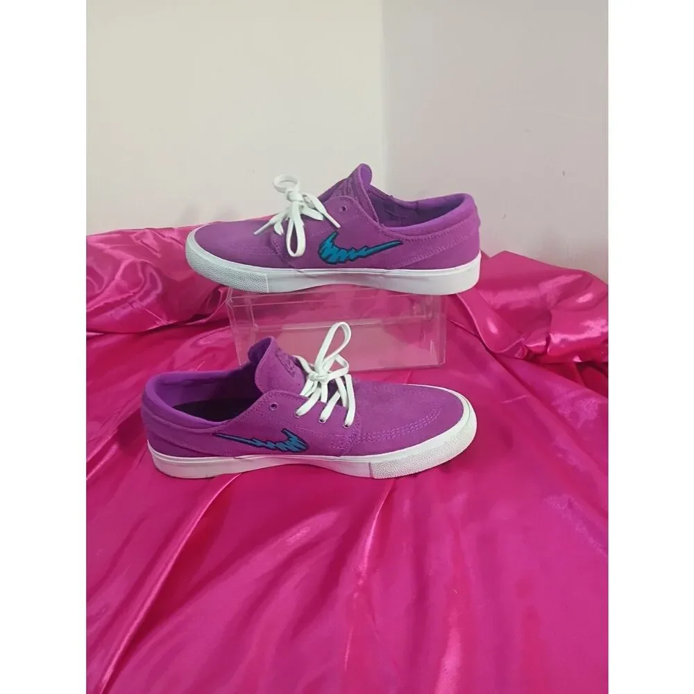 Nike Mens SZ 8 SB Zoom Shoe Stefan Janoski Canvas RM Vivid Purple Skate Suede .